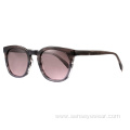 Trendy Custom Bevel Square Acetate Polarized Sunglasses